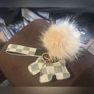 Scottie Dog POM POM Keychain Purse Charm NEW 🐾🦴